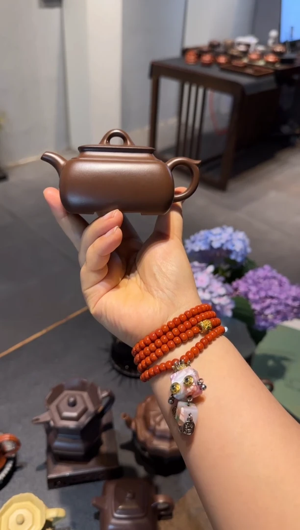 茶壶紫砂长四方 紫砂壶