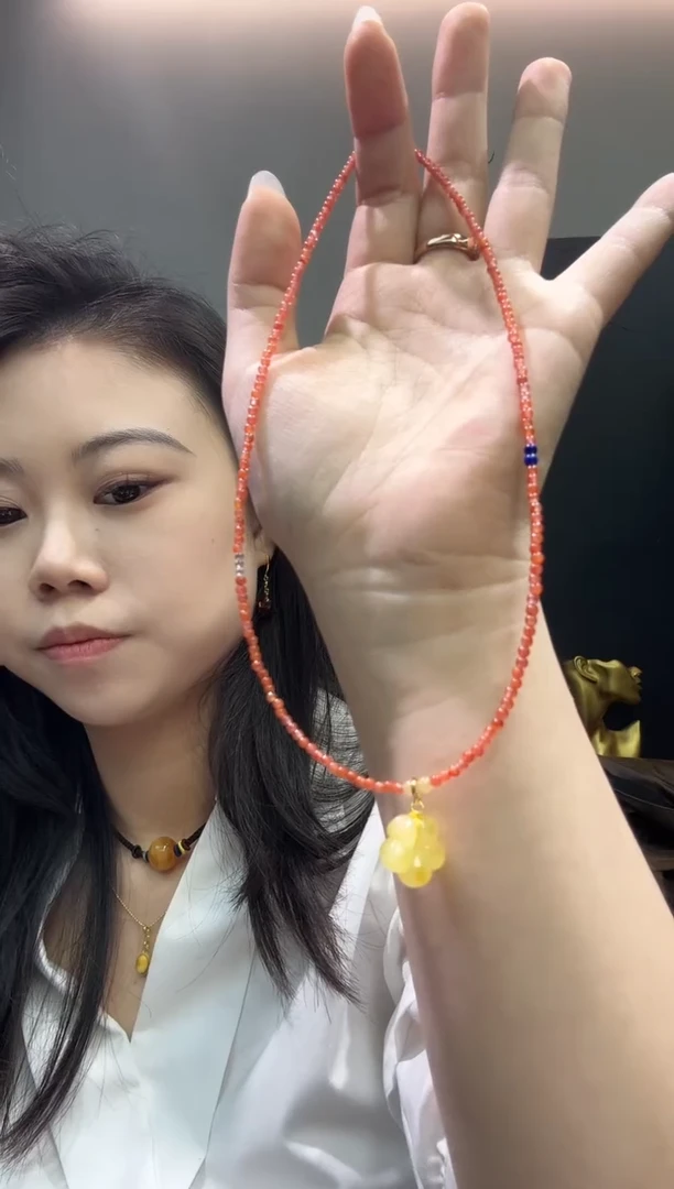 【闪购商品】南红玛瑙珠串银S925镶嵌X0116-1195-303多样性一件