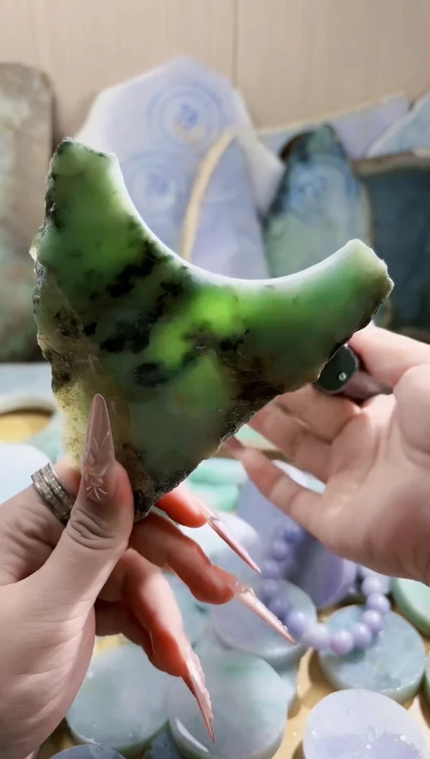 翡翠未镶嵌颈饰翡翠A货 江谭265