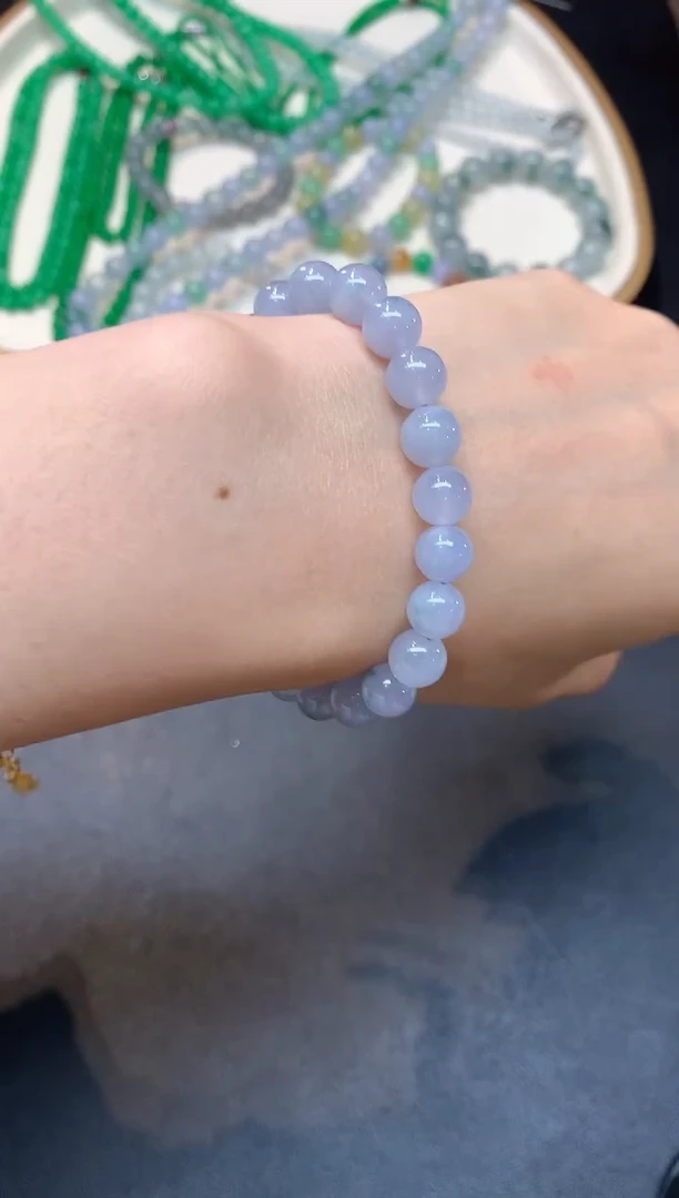 未镶嵌手串翡翠W897|1800