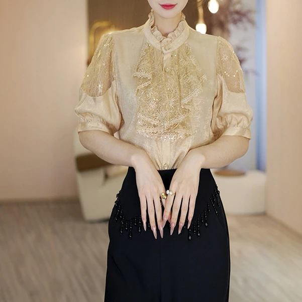 【现货福利】上衣衬衫时尚气质OHSHH03163