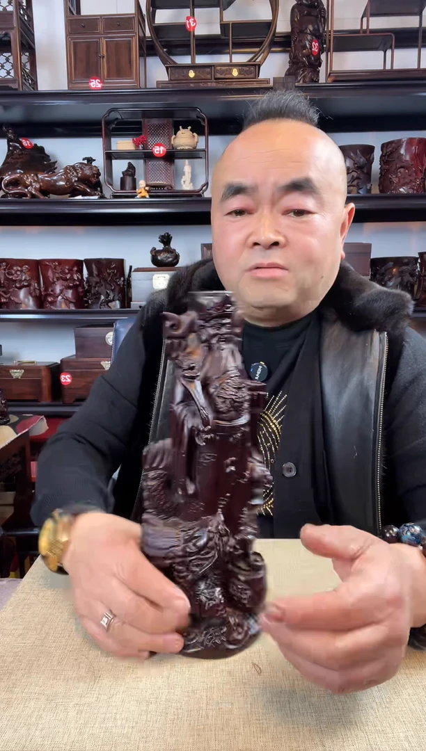 木老李红木工艺品132瑕疵