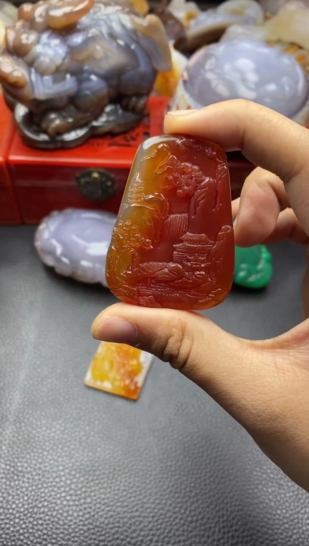 未镶嵌挂件玛瑙/玉髓老*00