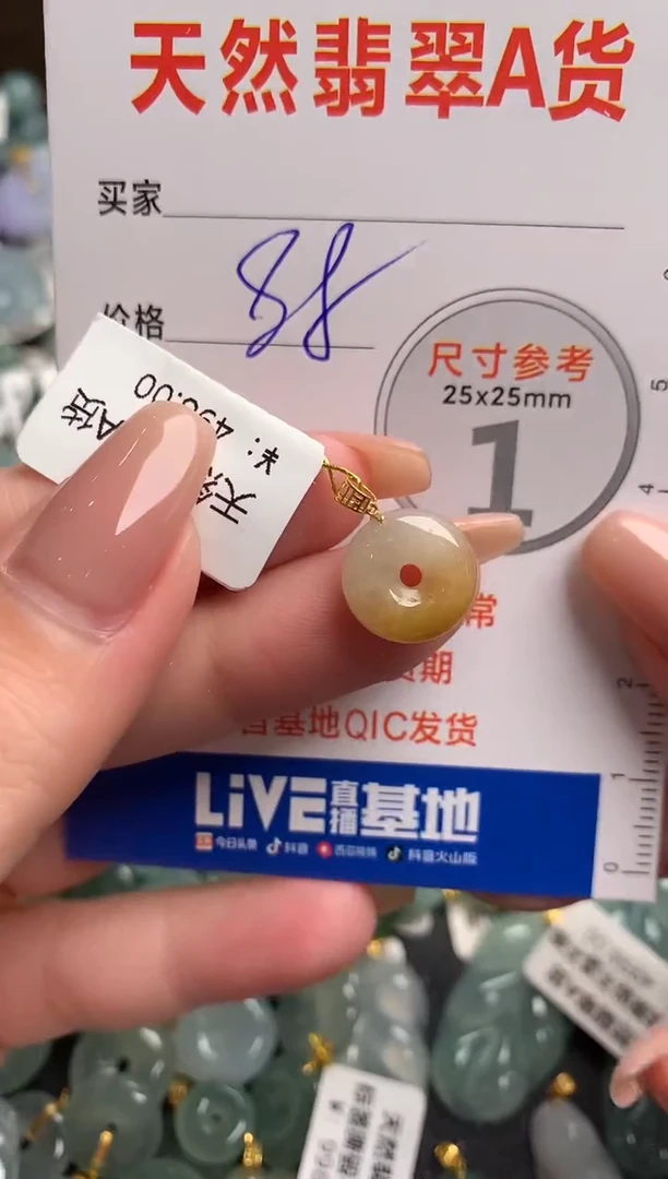 【闪购商品】翡翠颈饰18K金镶嵌13009283