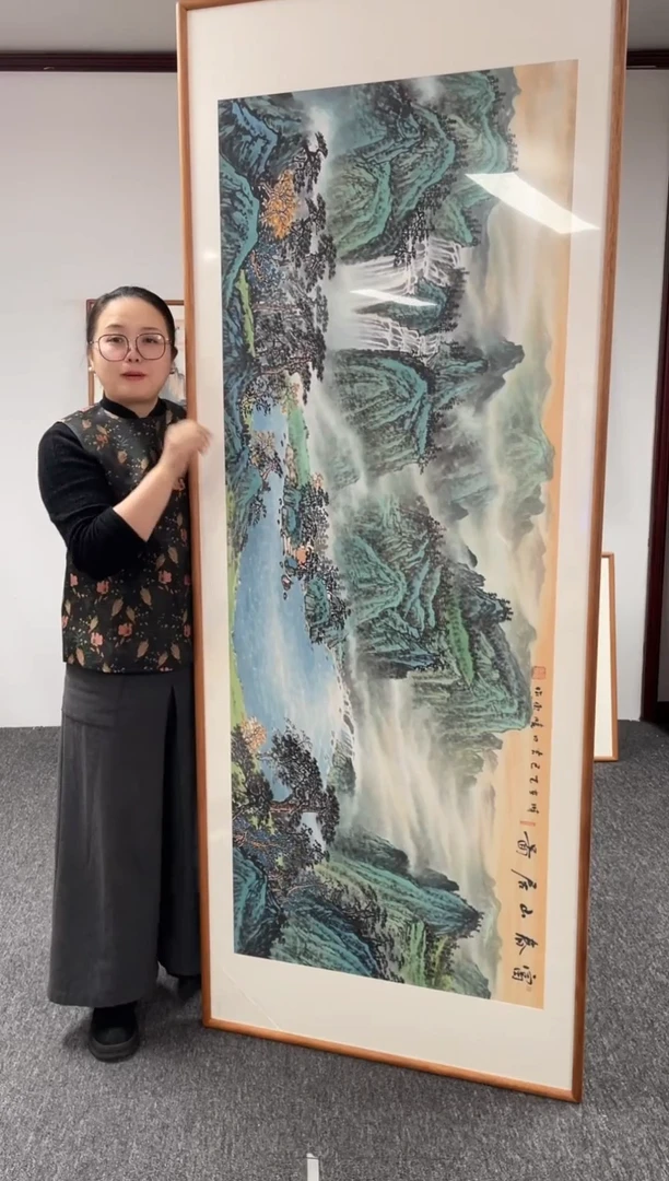 【闪购商品】国画富春山居图210*80陈万语老师