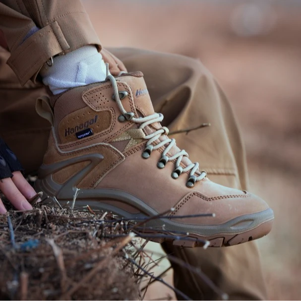 【木子户外】男女同款户外鞋徒步鞋登山鞋真皮运动耐磨中帮