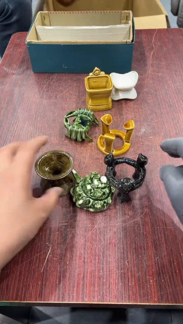 陶瓷青****猫小四孤品收藏茶道器皿