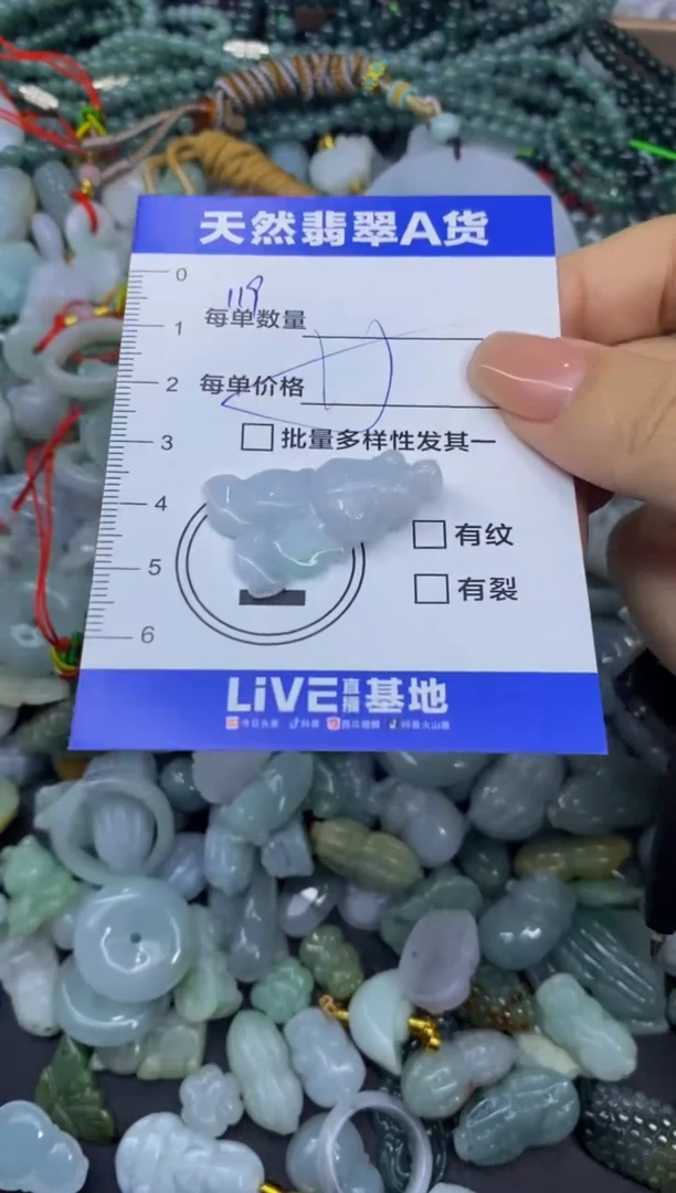 颈饰未镶嵌翡翠天然翡翠A货批量多样性发一件