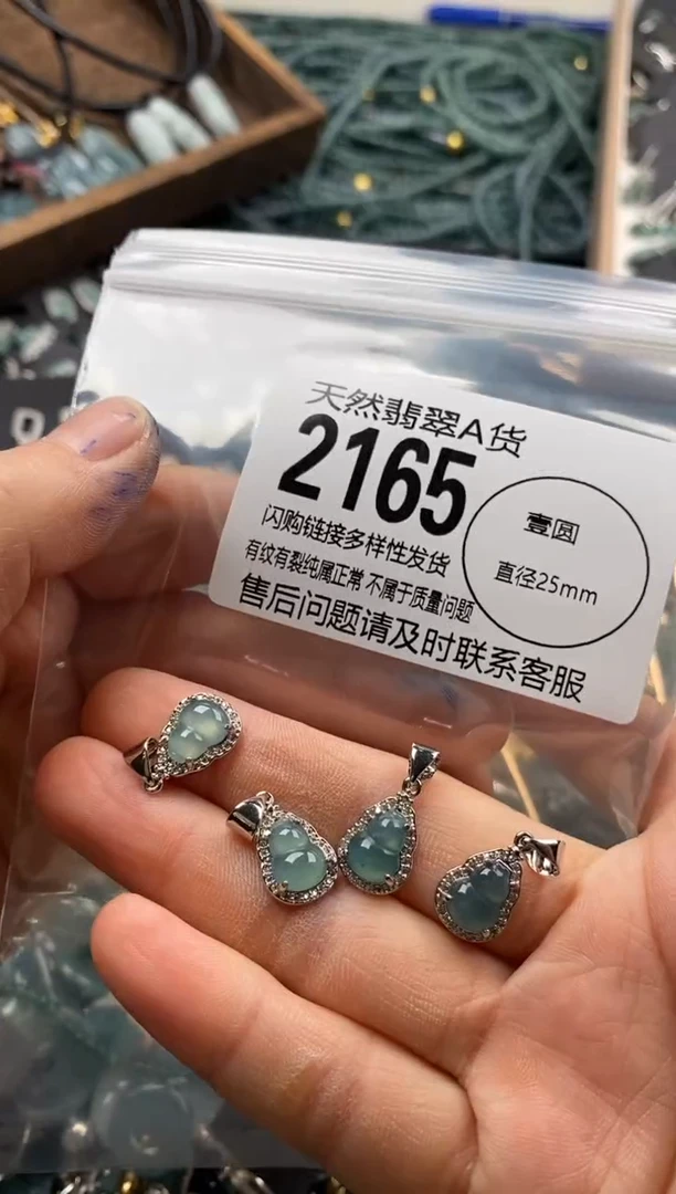 【闪购商品】翡翠颈饰未镶嵌多样性发其一2165