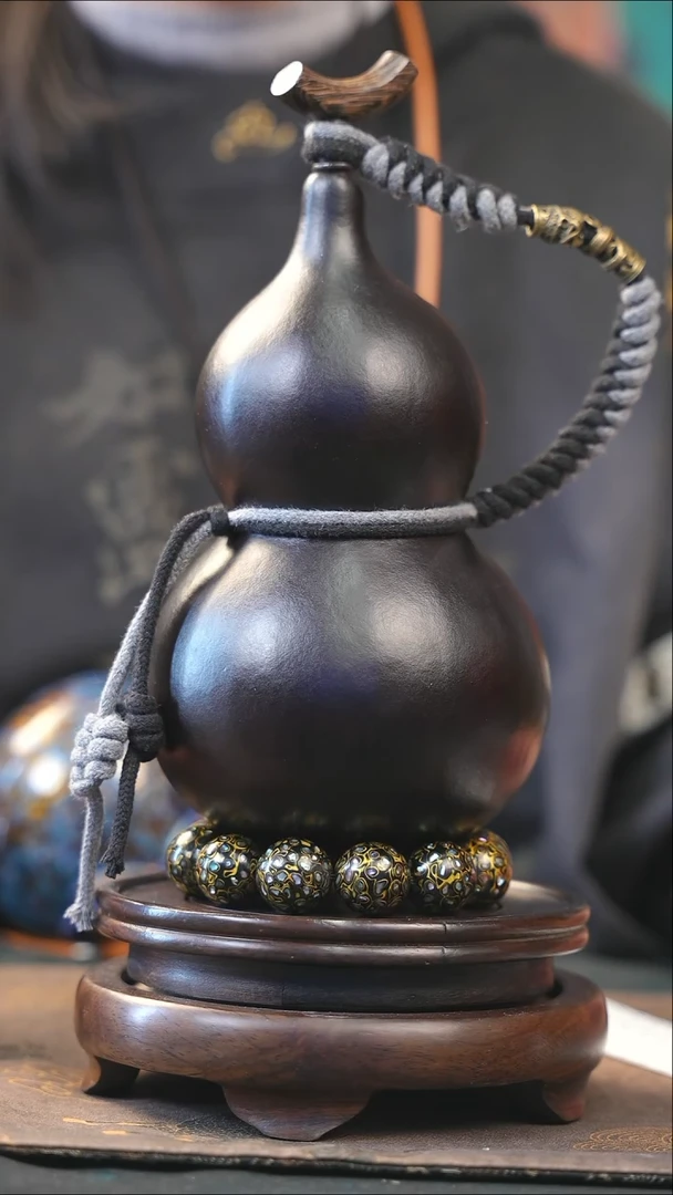 【闪购商品】YK160大漆酒葫芦不包手串及旋转底座