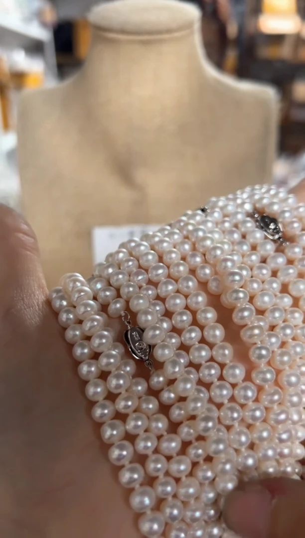 未镶嵌淡水珍珠珠宝奇石VT项链一条