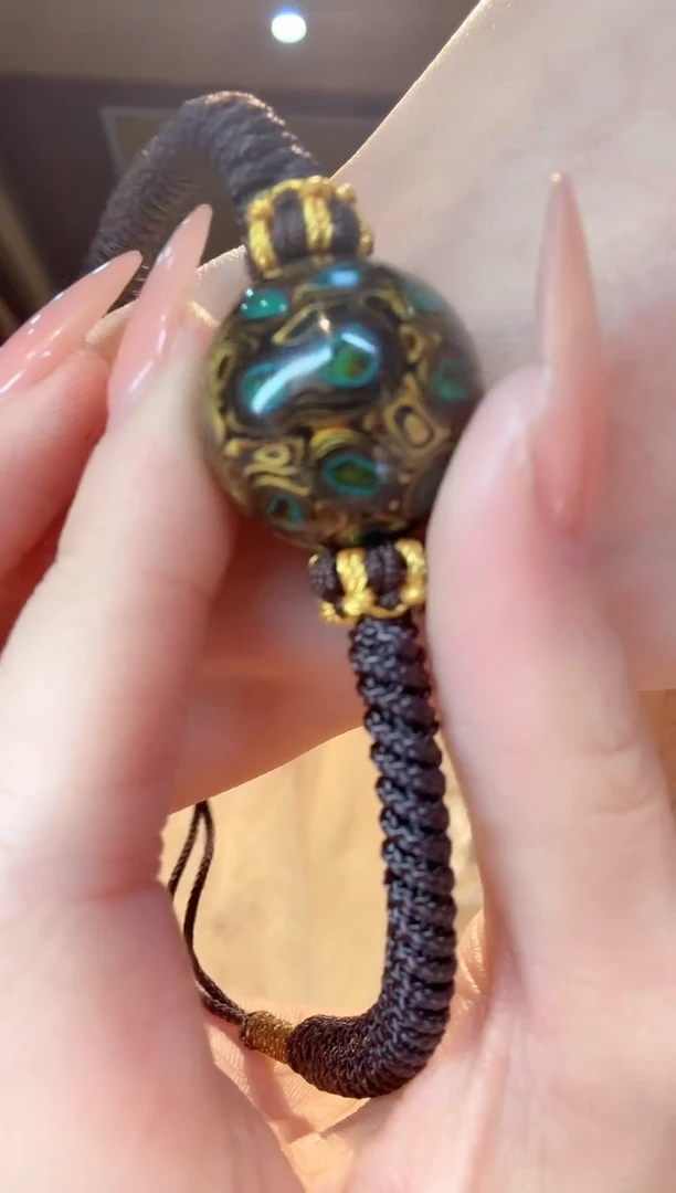 【闪购商品】大漆工艺品手串/手链黑金大漆手绳多样性发其一