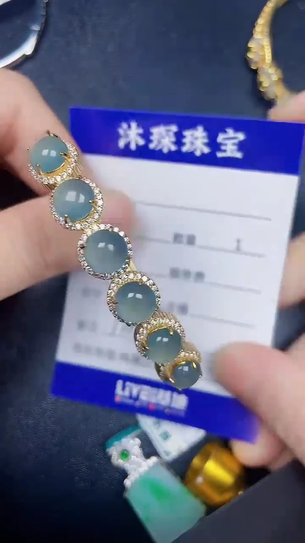 银S925镶嵌戒指翡翠1550