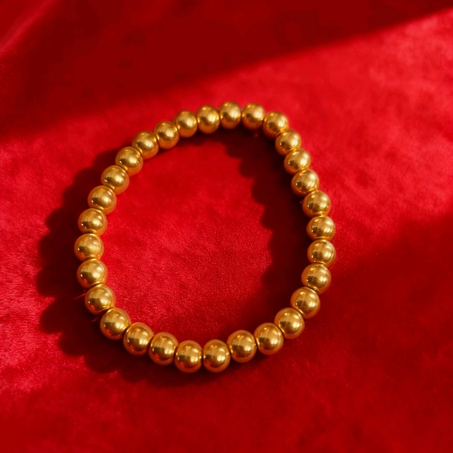 D光面圆珠手链香港古法匠心上手显高级  SL-5