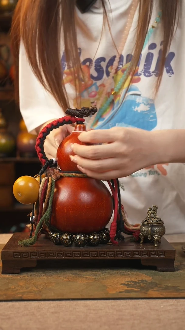 435大漆葫芦一物一拍记葫堂出品不带手串