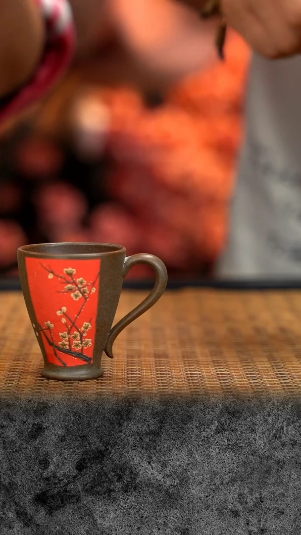 紫砂 宜兴紫砂 ZY 把杯