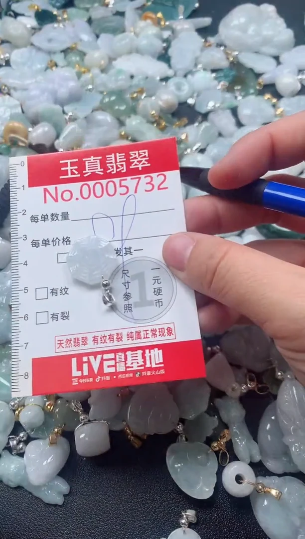 吊坠(不含链)未镶嵌翡翠5732