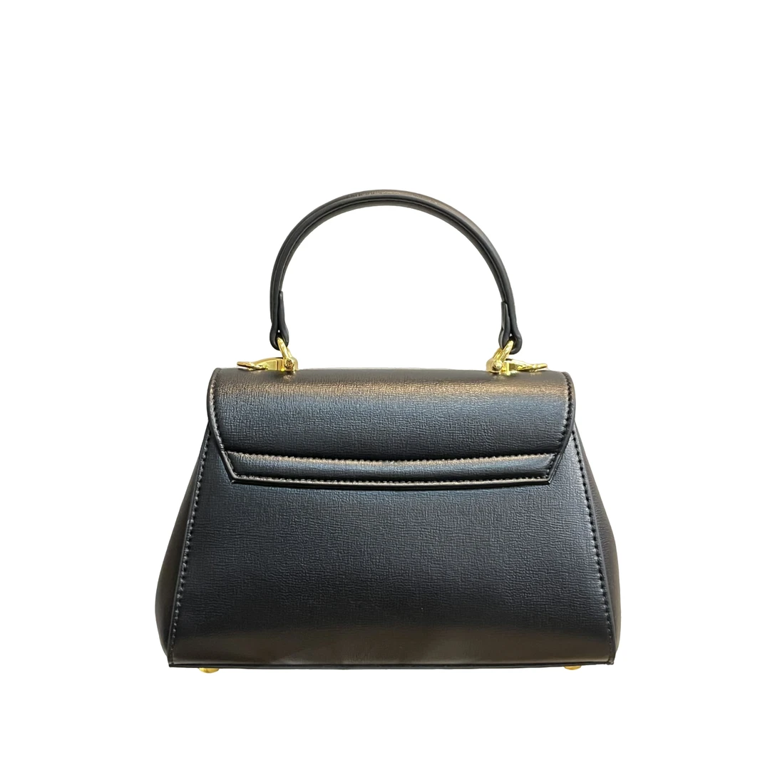 TOLEX2025新款手工时尚旧梯形百搭女包黑色