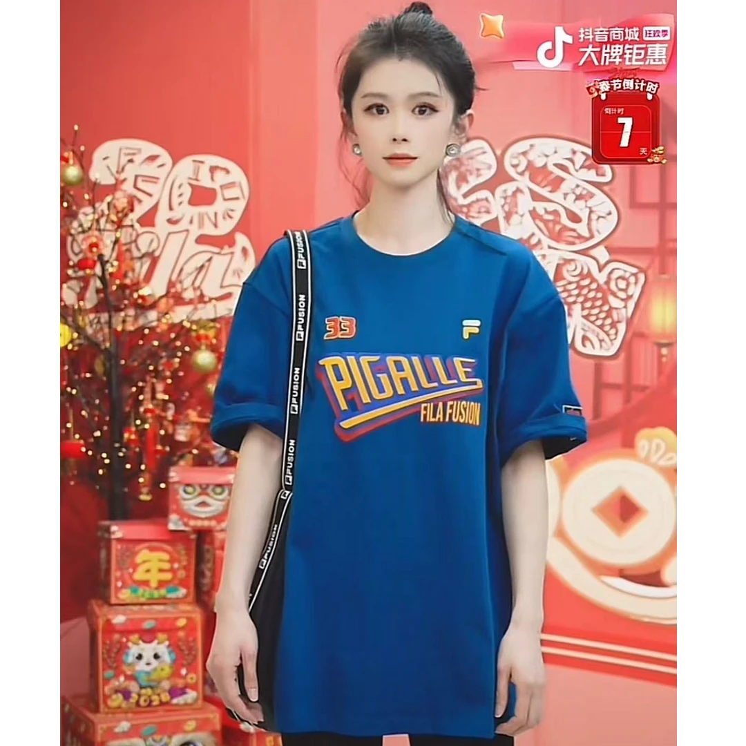 Fila/潮牌联名款显白高品质T恤复古运动舒适短袖舒服穿搭