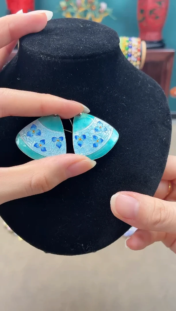 银片子三角款一对