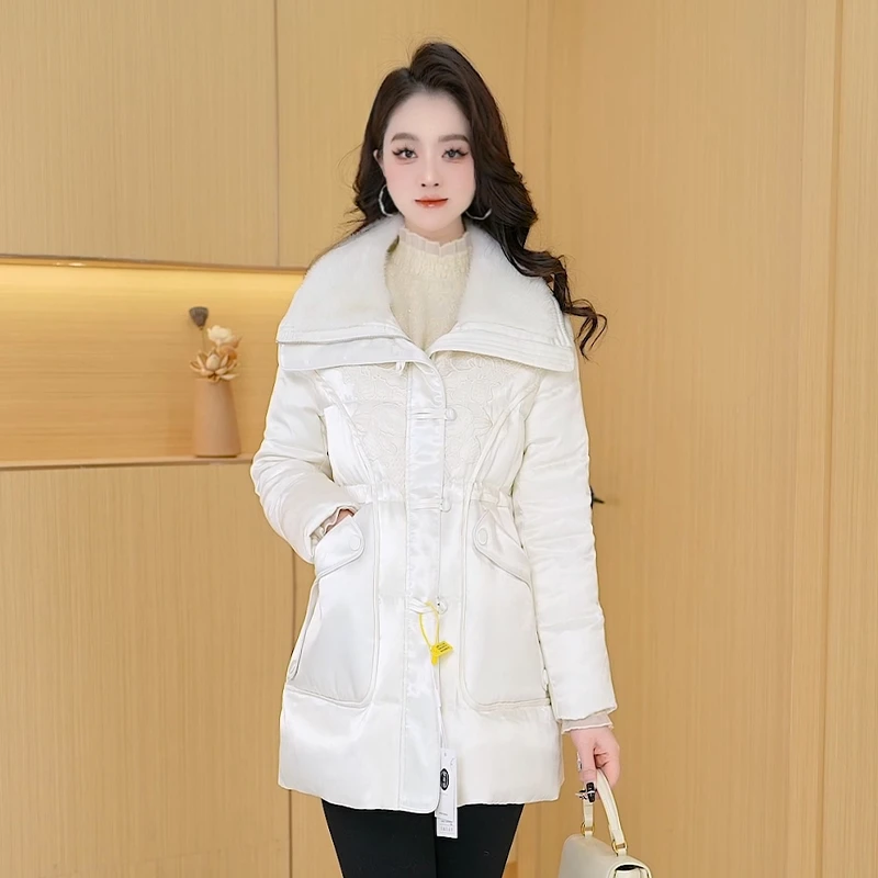 【羽绒服】冬季白鸭绒羽绒服百搭新款时尚气质休闲保暖外套女冬款