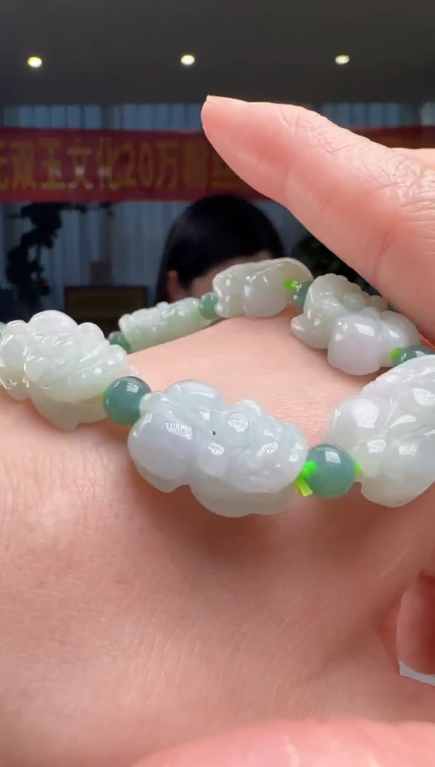 未镶嵌手串翡翠多样性发其一DY@@WS50704002