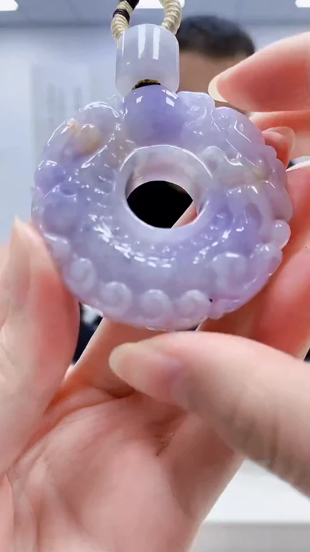 定制翡翠未镶嵌4898zm-毛货挂件扣子96