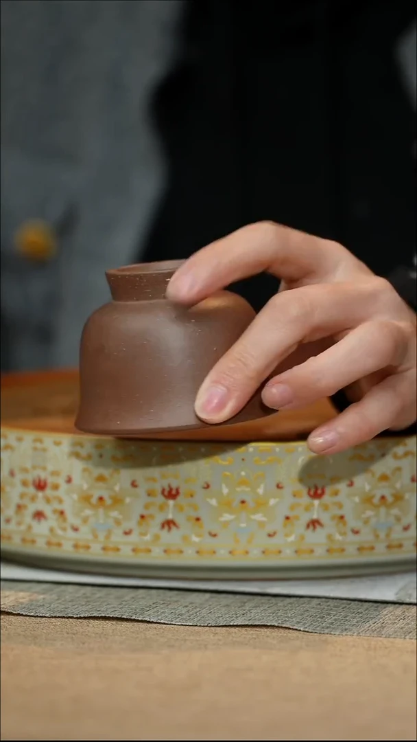 茶壶紫砂老段泥主人杯