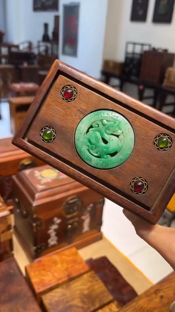 【闪购商品】木玉石镶嵌机关盒