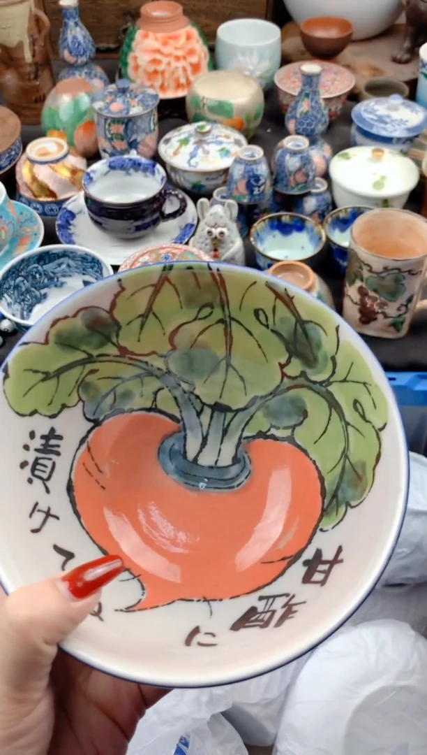 【闪购商品】瓷片碗九姑娘工艺品瓷器