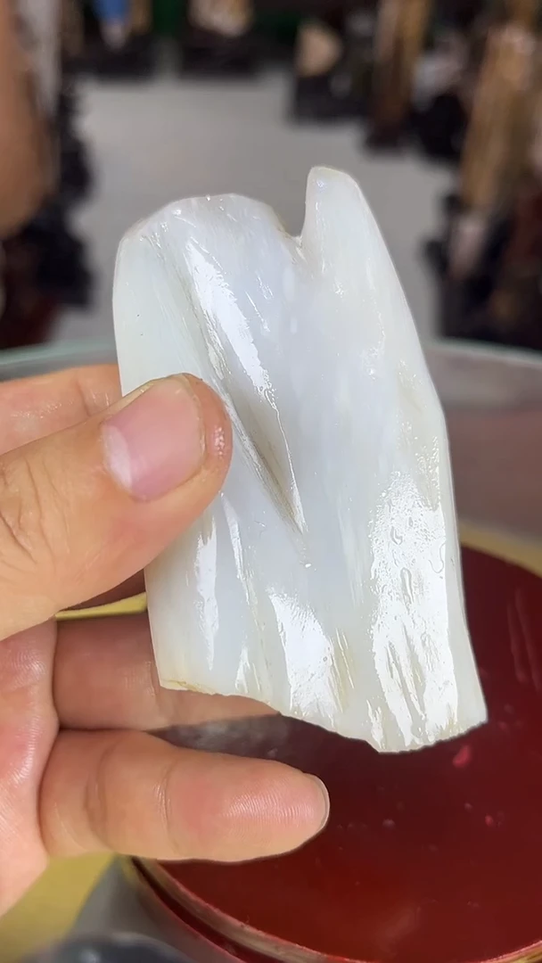 未镶嵌珠宝奇石硅化玉缅甸天然树化玉手把件