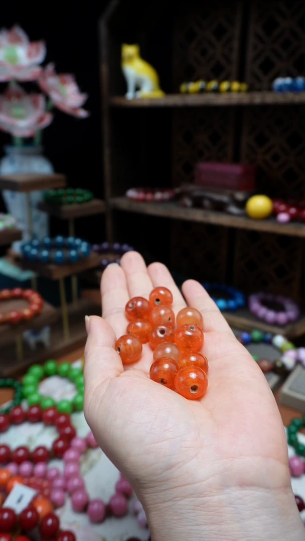 成品琉璃?**居老琉璃珠手串补差价纯手工琉璃