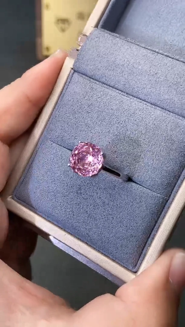 银S925镶嵌戒指碧玺......