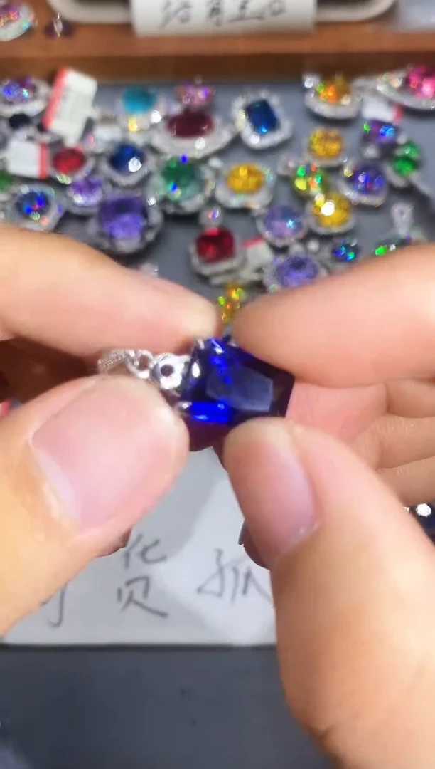 合金石英质玉戒指1