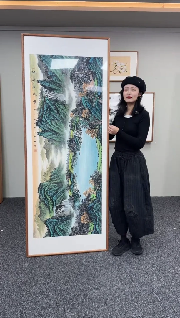 国画富春山居图210*80