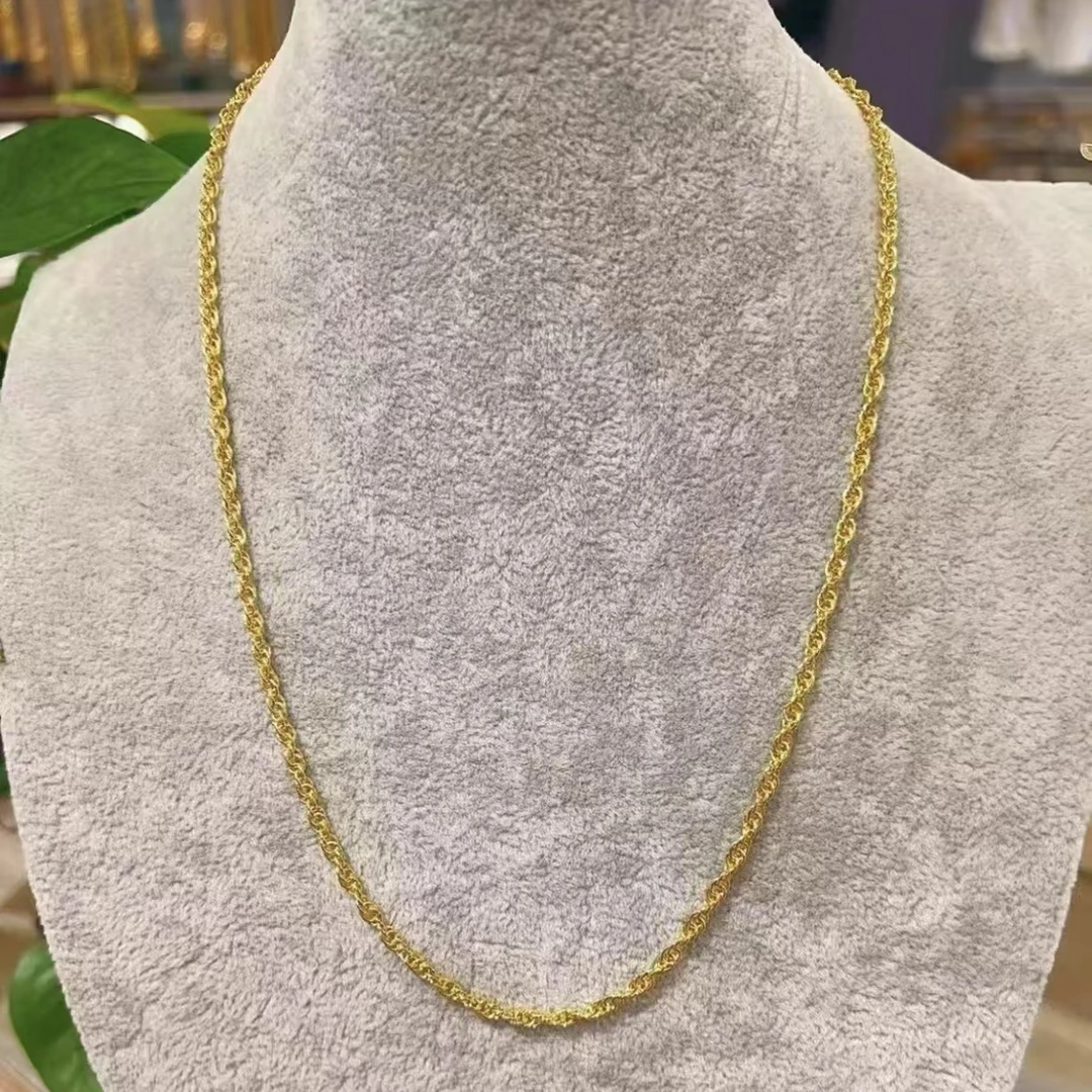 合金项链 O字【45长】麻花链【O字扣头】