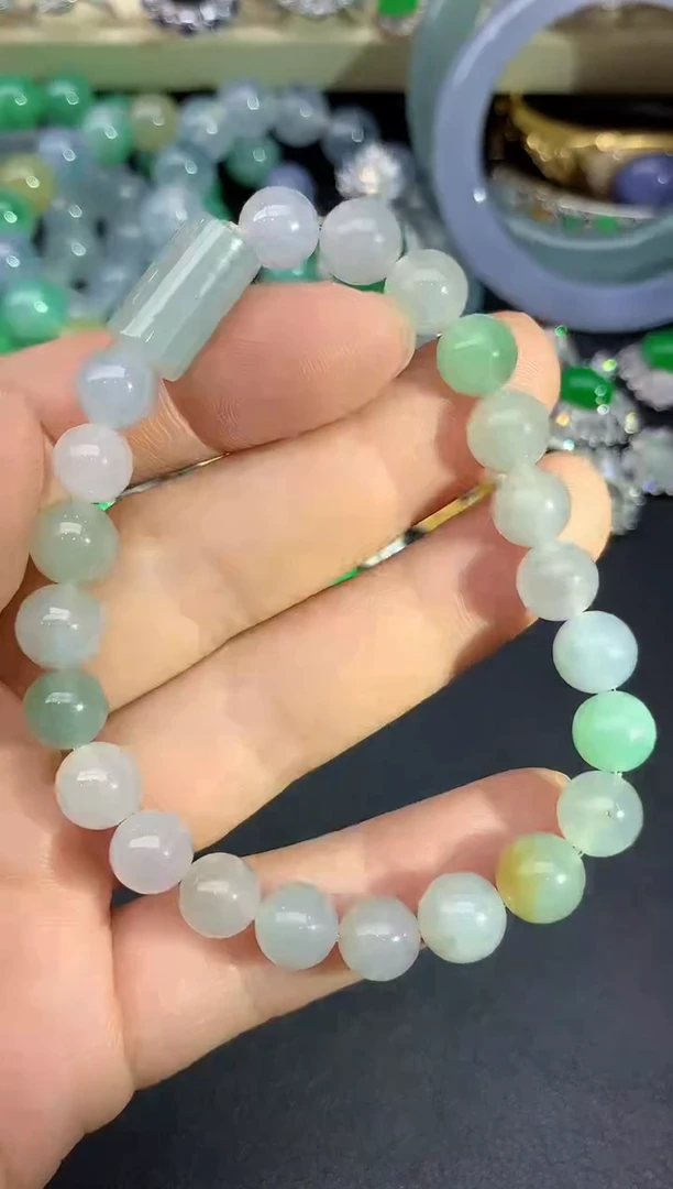 未镶嵌手串翡翠6-雪姐翡翠天天见