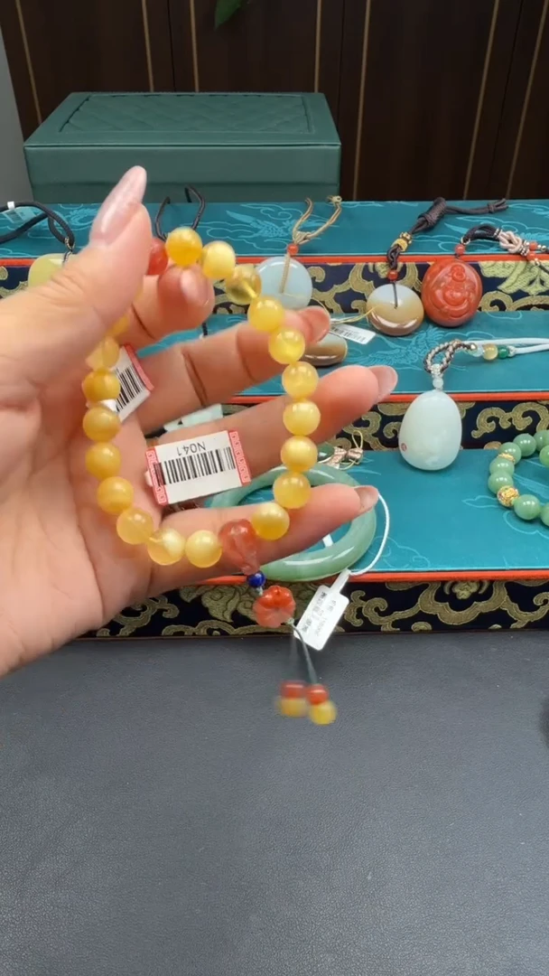 未镶嵌琥珀手链手串m008-d