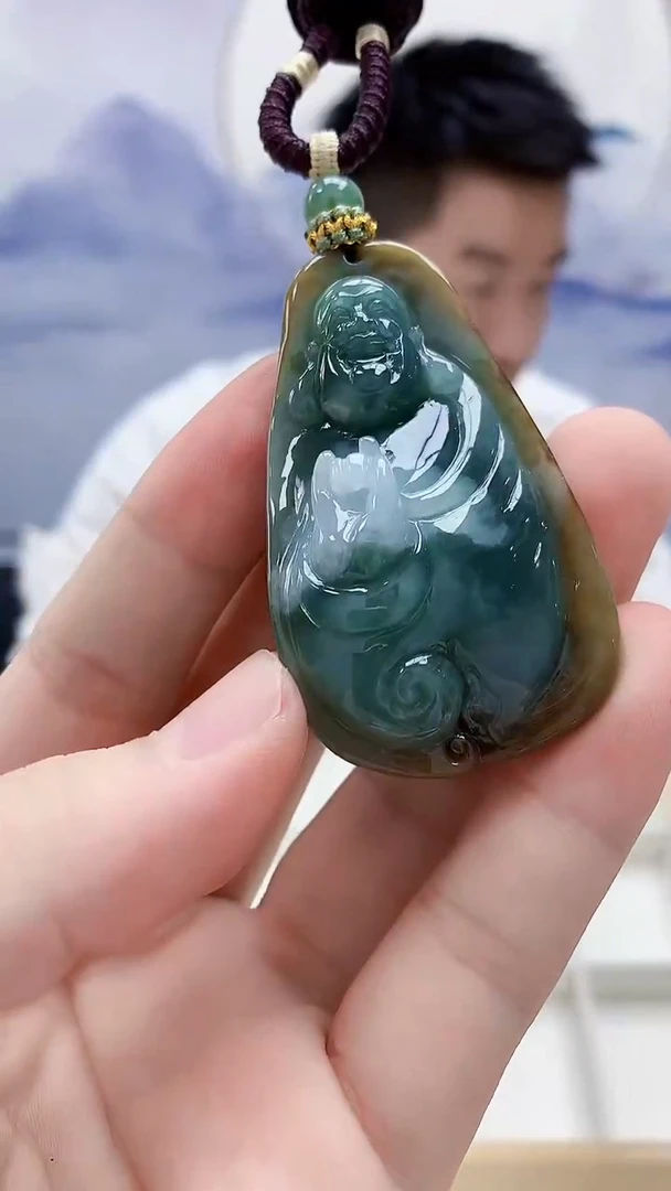 未镶嵌定制翡翠5028bb-毛货挂件59