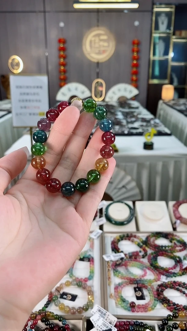 单圈手串10mm+未镶嵌碧玺（多样性发一条）hon