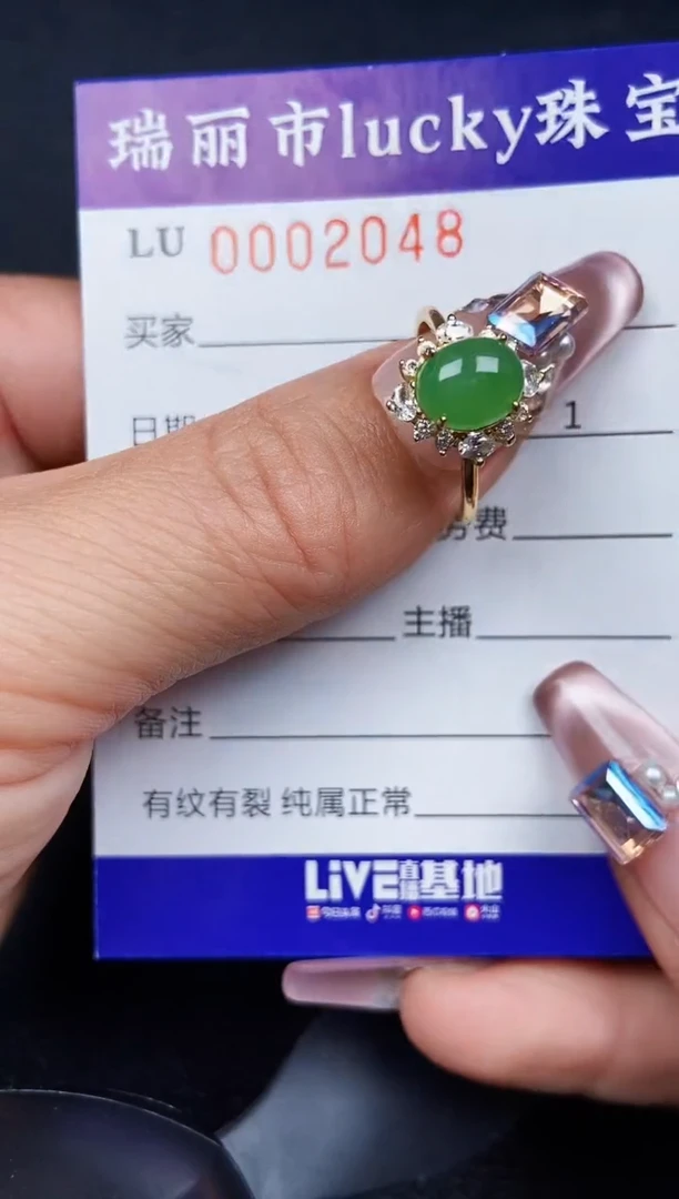 翡翠银S925镶嵌颈饰2048