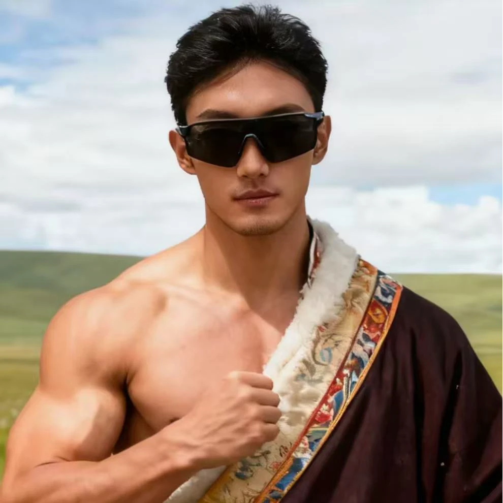 【新疆西藏包邮】户外运动骑行护目眼镜登山夜骑大框防风沙太阳眼镜