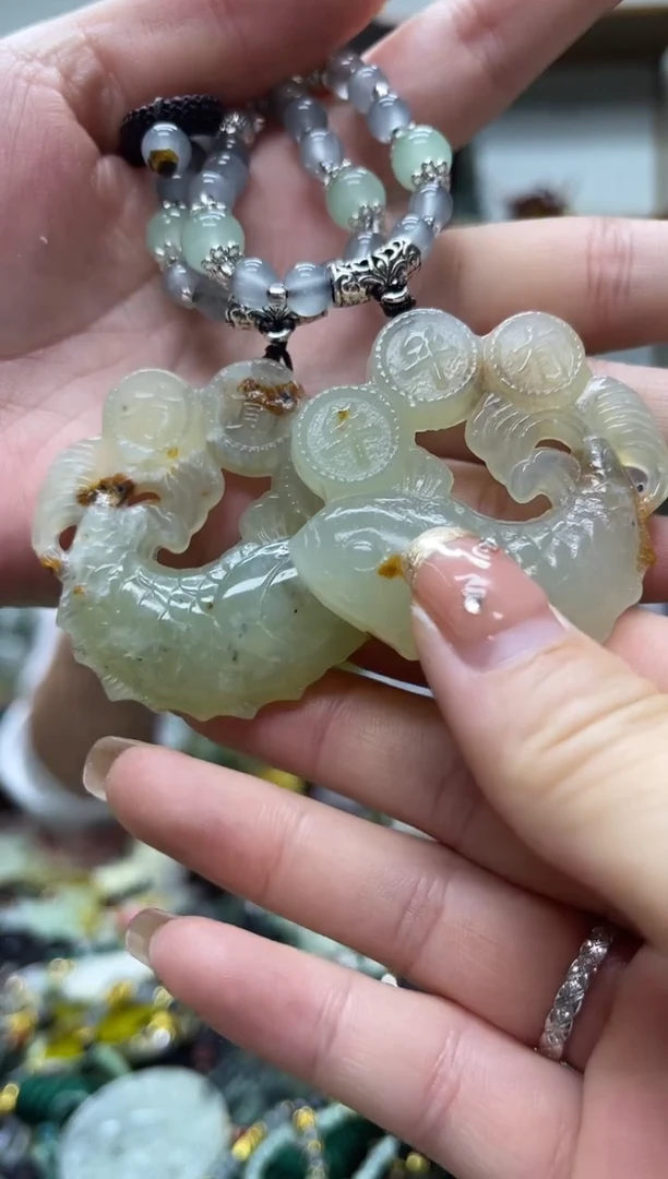 未镶嵌岫玉吊坠·多样性发货*拍一发一