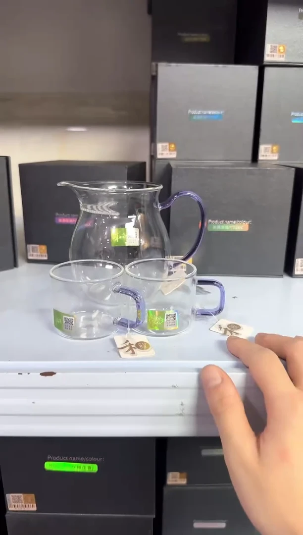 禾器/晶彩/观禄煮茶器/浅紫+禾器/清禾杯浅紫色一个装*2