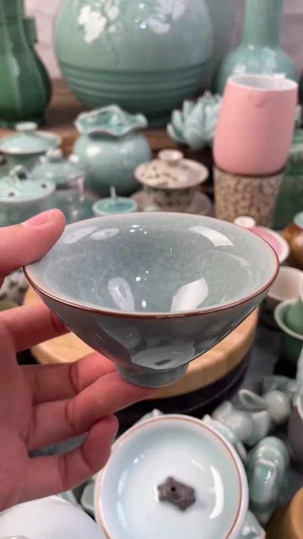 【闪购商品】特价福利 微瑕 慧仙青瓷 主人杯