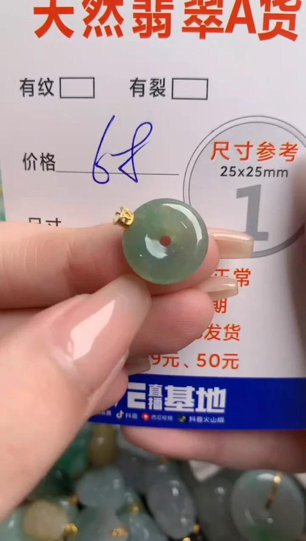 翡翠18K金镶嵌颈饰14003318