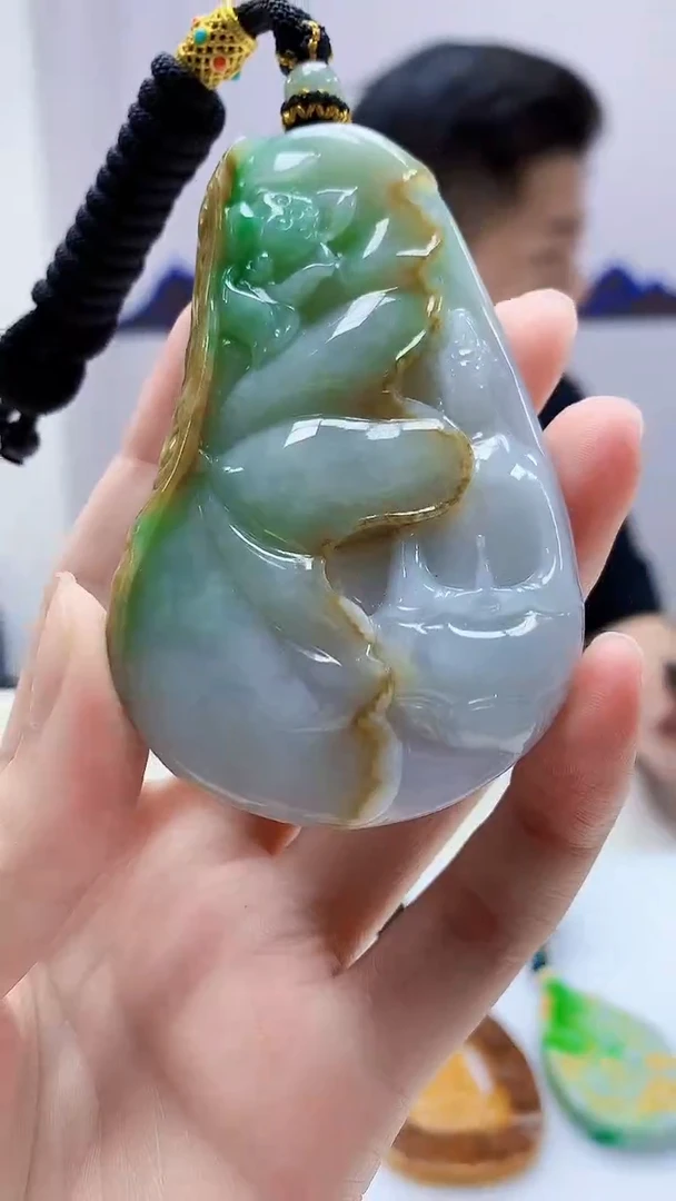定制翡翠未镶嵌4917zm-毛货挂件160