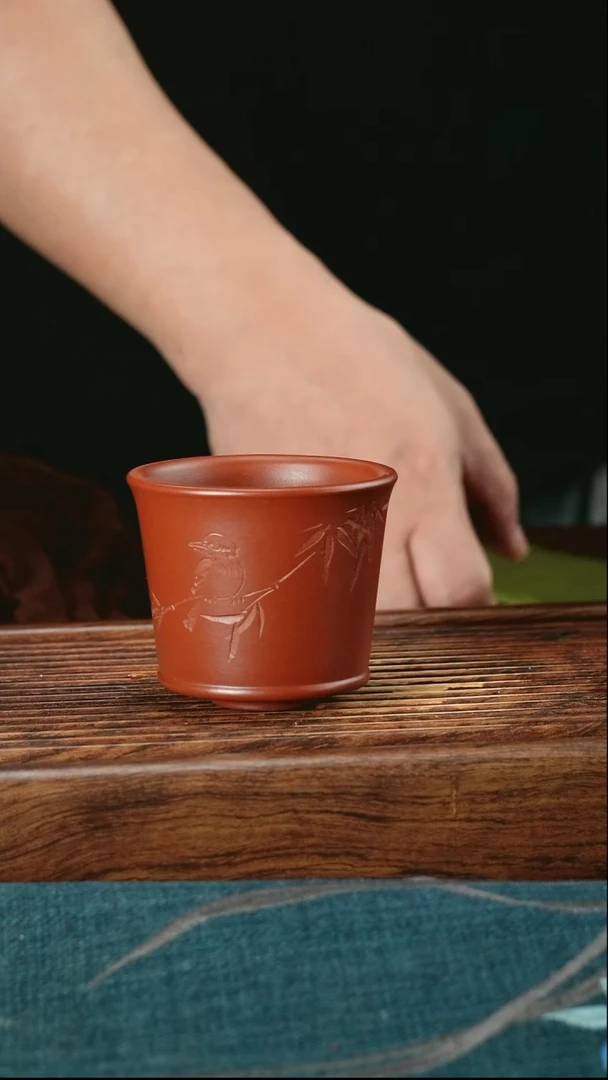 茶杯紫砂小底清风