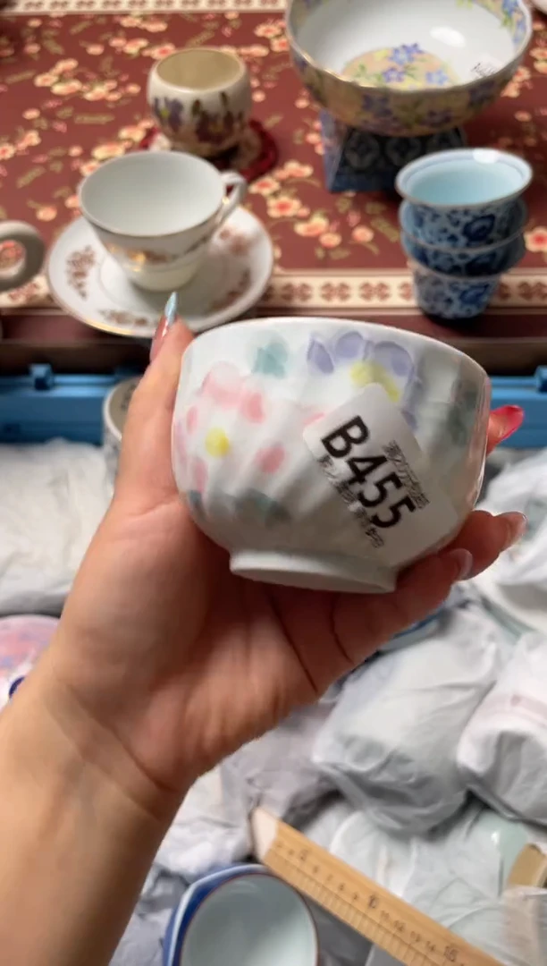 瓷片朵***咪瓷器瓷器B455