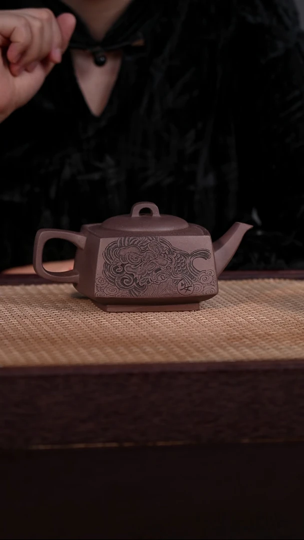 茶壶紫砂天青泥 320cc